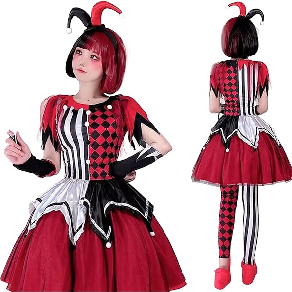 Amazon.co.jp: [JUNDOMECY] ピエロ コスプレ マジシャン 衣装